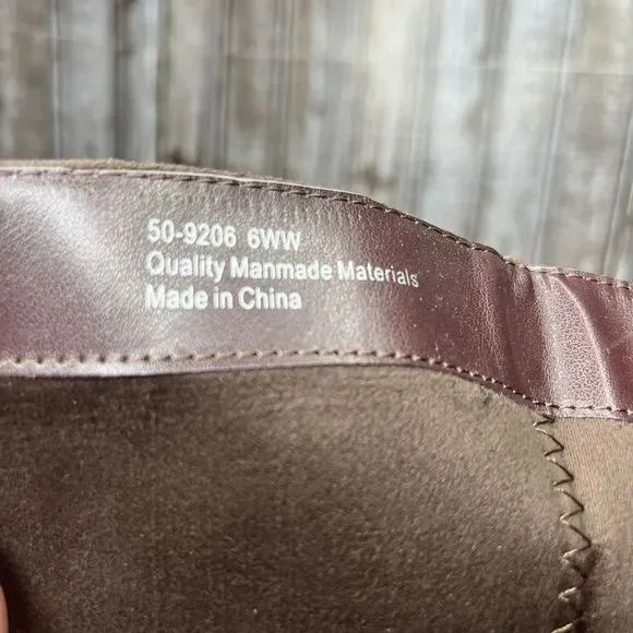 Bella Vita Heeled Boots Brown Size 6 Extra Wide - Picture 8 of 9